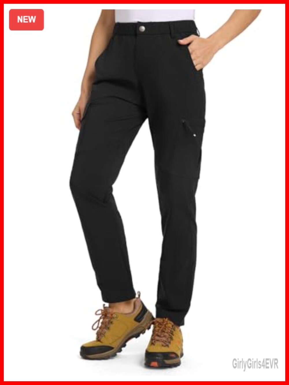 TBMPOY Women's Hiking Cargo Pants Lightweight Water Resistant Quick Dry 6